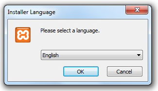 xampp select language