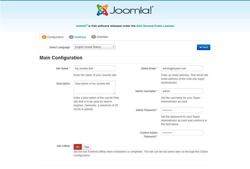Joomla 3 Configuration