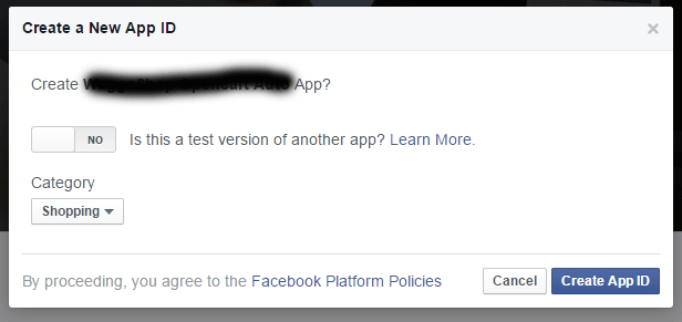 Create Facebook App ID